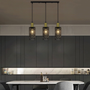 Brightstar PEN874/3 Black And Gold Pendant Light