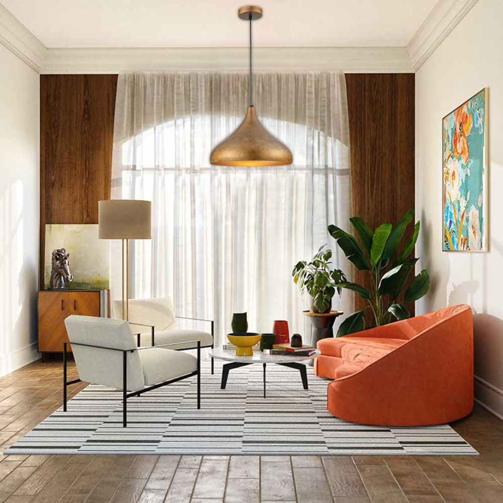Whitehouse Lighting And Electrical Brightstar PEN855 Gold Ruf Pendant Light  Brightstar