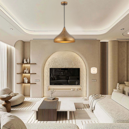 Whitehouse Lighting And Electrical Brightstar PEN855 Gold Ruf Pendant Light  Brightstar