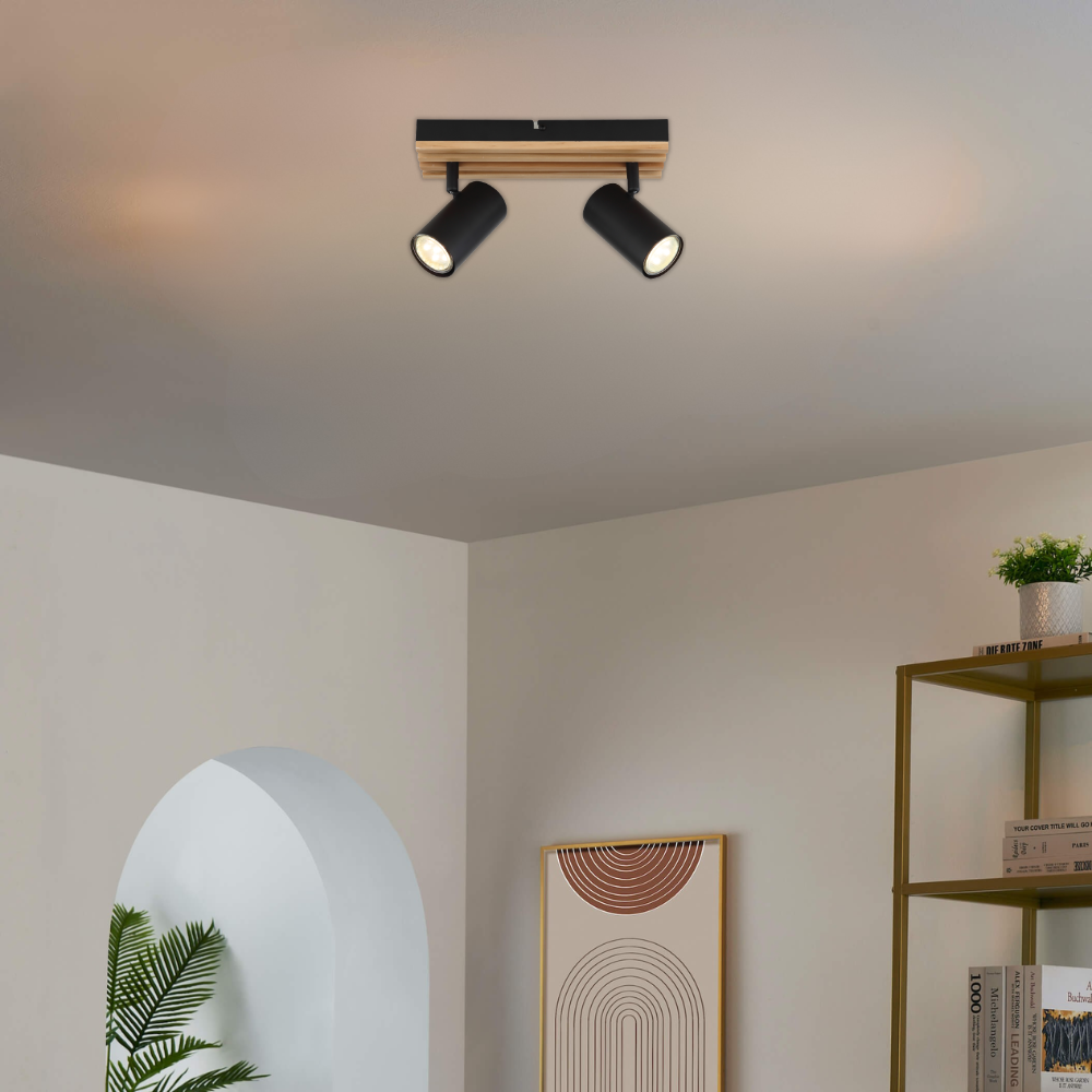 Whitehouse Lighting And Electrical Brightstar S423/2 Wood Spotlight  Brightstar