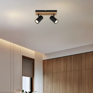 Brightstar S423/2 Wood Spotlight