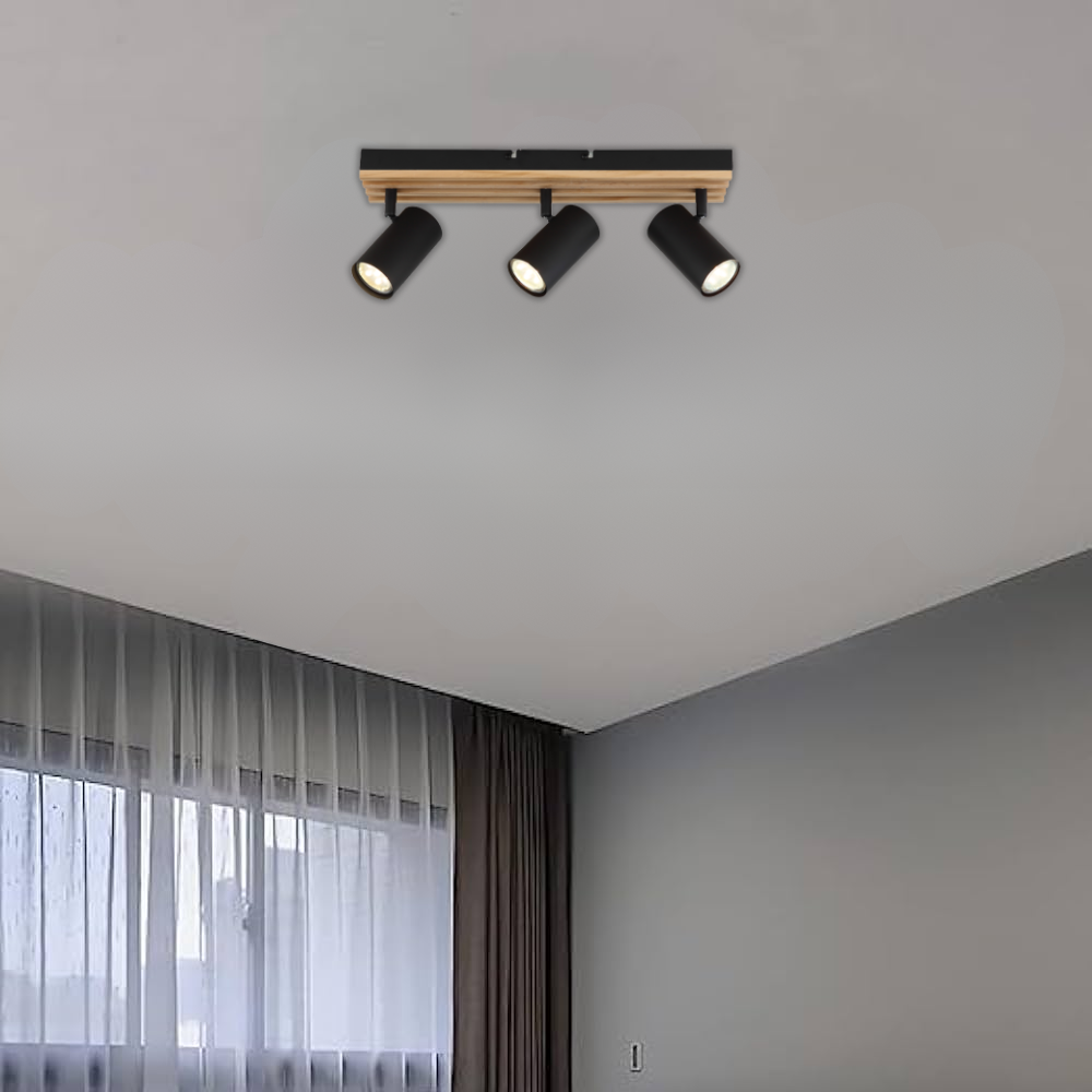 Whitehouse Lighting And Electrical Brightstar S423/3 Wood Spotlight  Brightstar