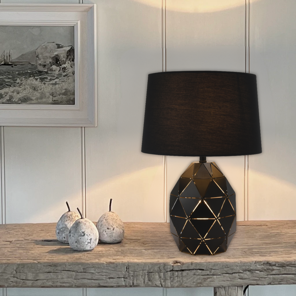 Whitehouse Lighting And Electrical Brightstar TL099 Black Table Lamp  Brightstar