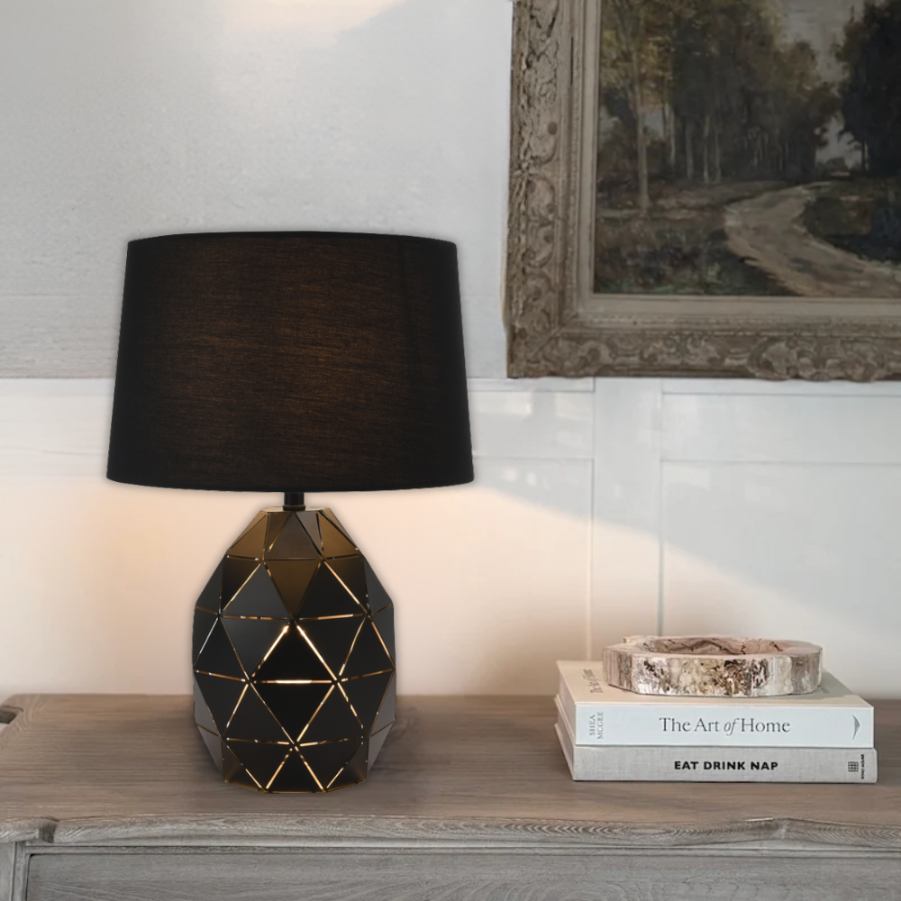 Whitehouse Lighting And Electrical Brightstar TL099 Black Table Lamp  Brightstar