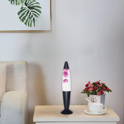 Whitehouse Lighting And Electrical Brightstar TL111 Pink & Clear Table/Lava Lamp  Brightstar
