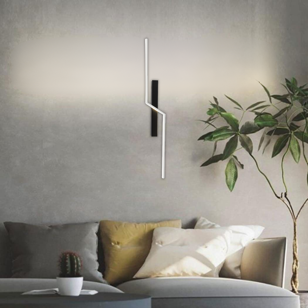 Whitehouse Lighting And Electrical Brightstar WB410 Black With White Wall Light  Brightstar