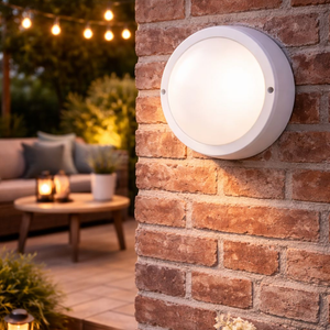 Flash LED 10W 4000K IP65 Outdoor White Bulkhead Light