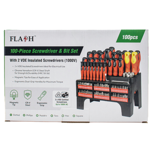 Flash 100 Piece XXL Screwdriver And Bit Set