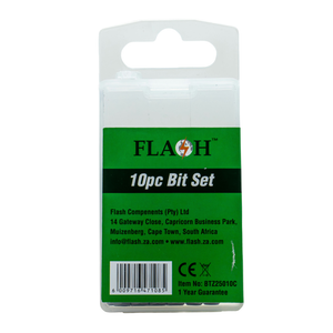 Flash 10 Piece 2 x 50mm Pozidriv Bit Set