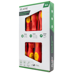 Flash 901080E 8 Piece VDE Insulated Screwdriver Set