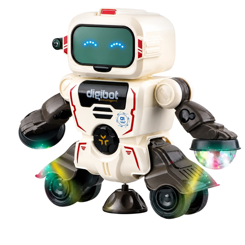 Whitehouse Lighting And Electrical Smart Rotating Robot With Lights And A Speaker  Whitehouse Lighting And Electrical
