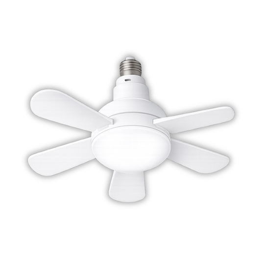 WHL&E E27 2 In 1 LED Ceiling Fan Light product image on white background