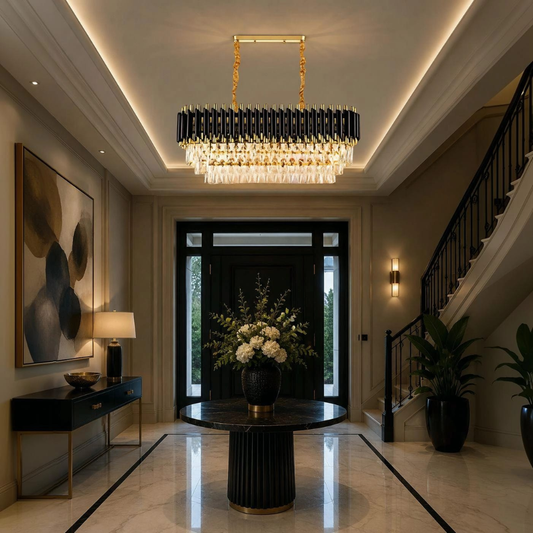 Whitehouse Lighting And Electrical CNGR 07677 10X E14 Gold & Black Chandelier  CNGR