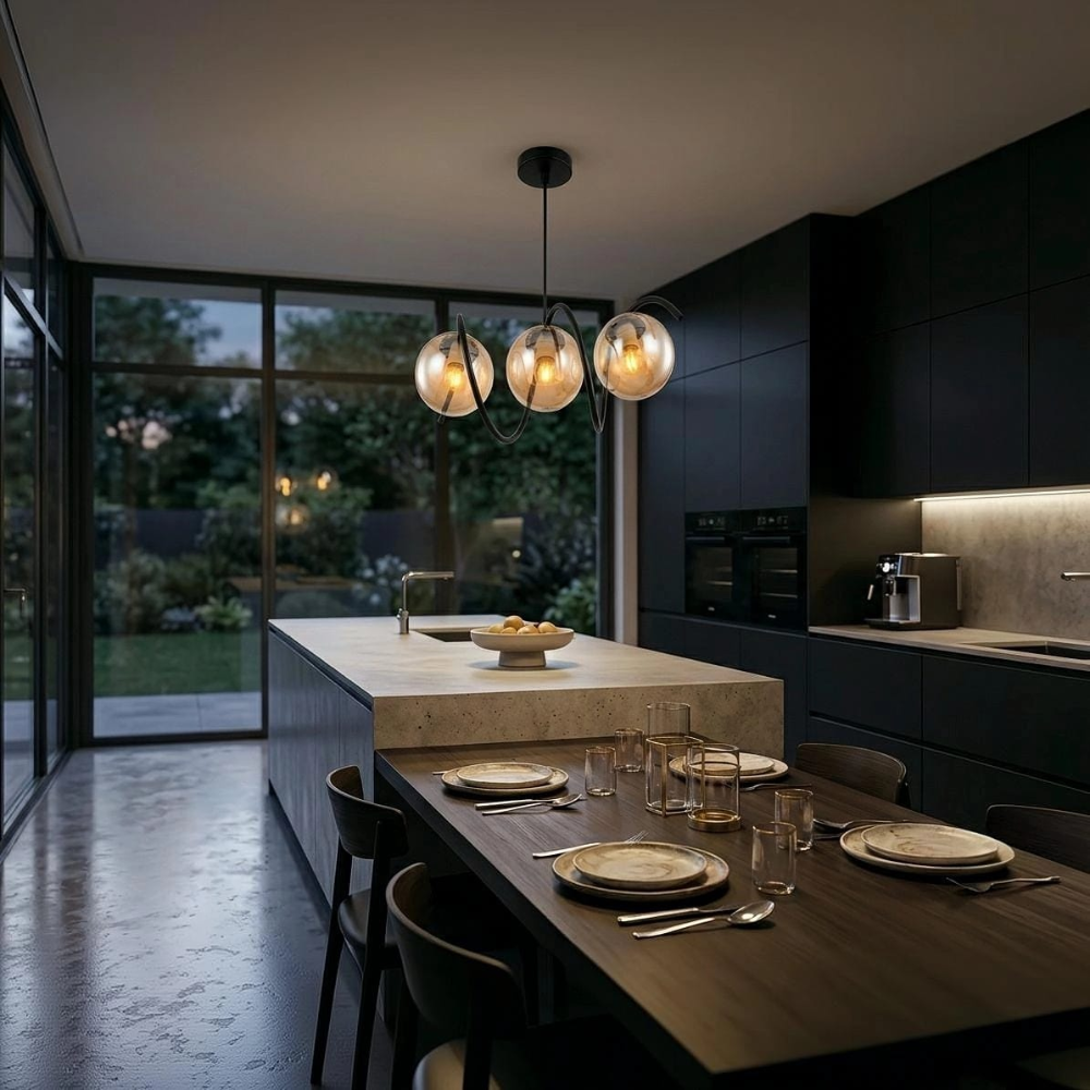 Whitehouse Lighting And Electrical CNGR 07749 Black & Gold E27 Pendant  CNGR
