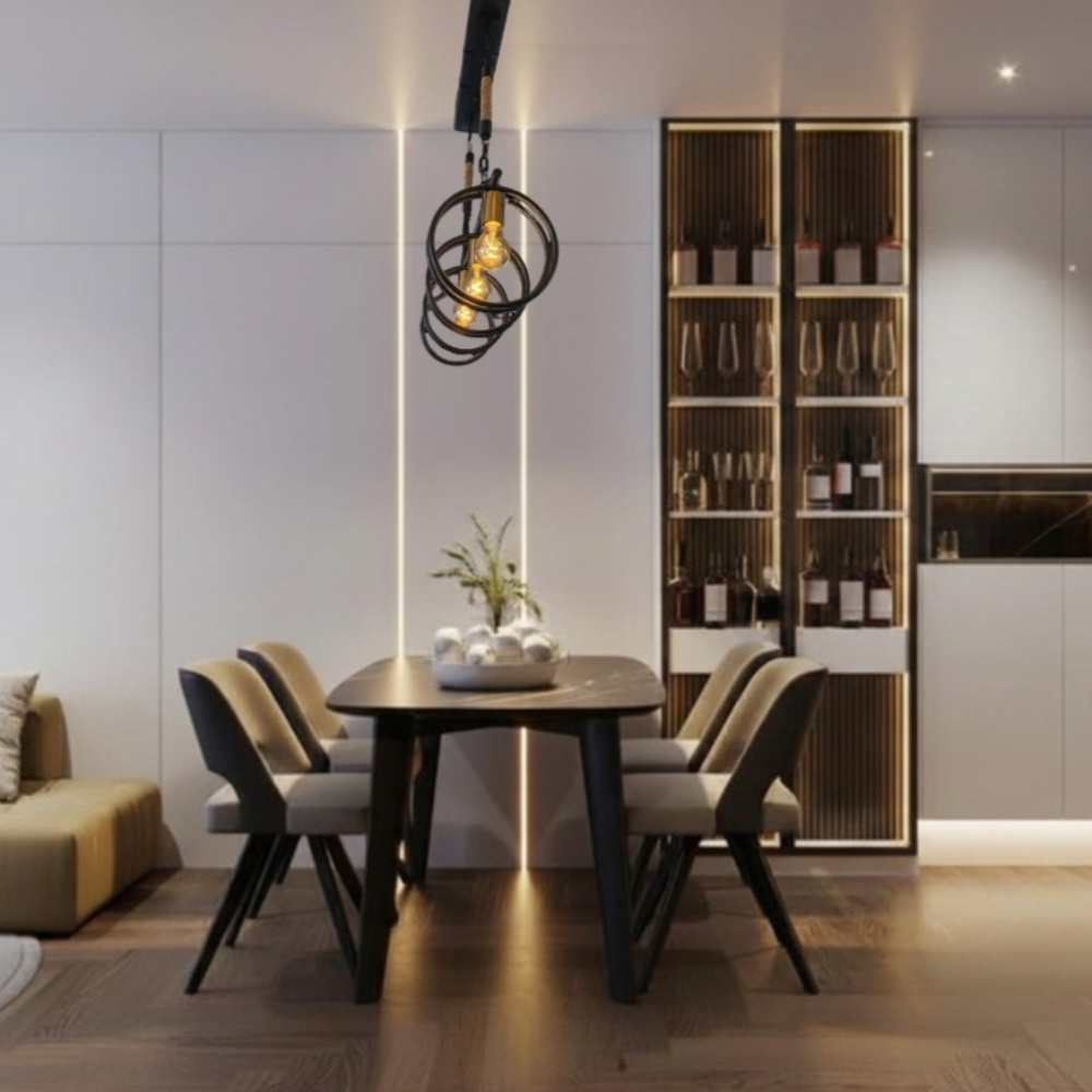 Whitehouse Lighting And Electrical CNGR 07749 Black & Gold E27 Pendant  CNGR