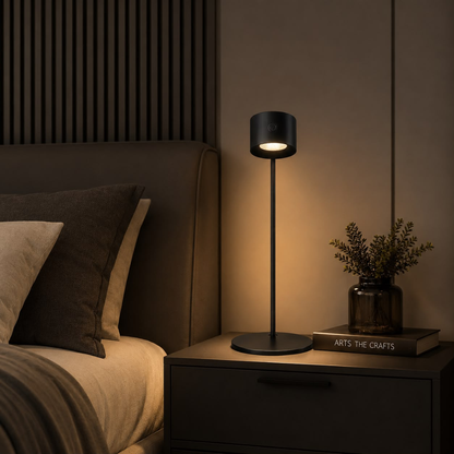 Whitehouse Lighting And Electrical CNGR 09086 Magnetic Rechargeable Black Desk Lamp  CNGR