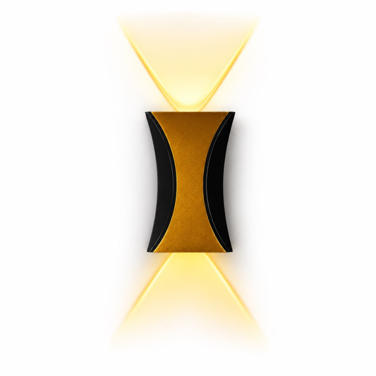 Whitehouse Lighting And Electrical CNGR 10231 3000K Black & Gold Outdoor Wall Lamp  CNGR