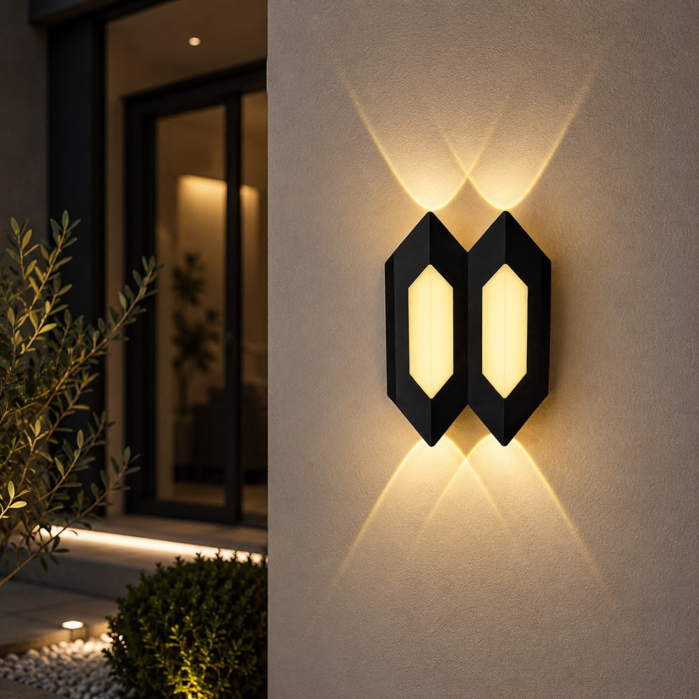 Whitehouse Lighting And Electrical CNGR 10232 3000K Black Outdoor Wall Lamp  CNGR