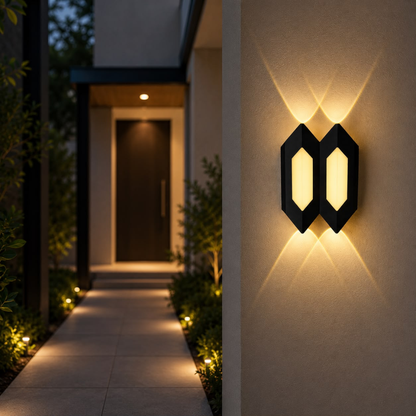 Whitehouse Lighting And Electrical CNGR 10232 3000K Black Outdoor Wall Lamp  CNGR
