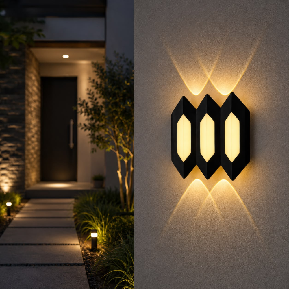 Whitehouse Lighting And Electrical CNGR 10233 3000K Black Outdoor Wall Lamp  CNGR