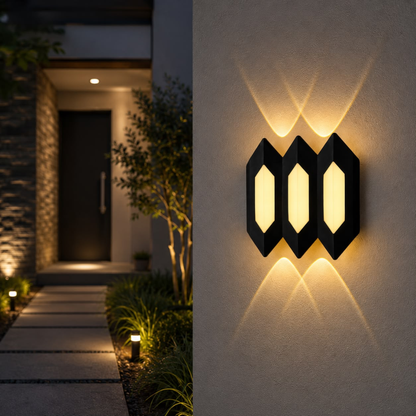 Whitehouse Lighting And Electrical CNGR 10233 3000K Black Outdoor Wall Lamp  CNGR