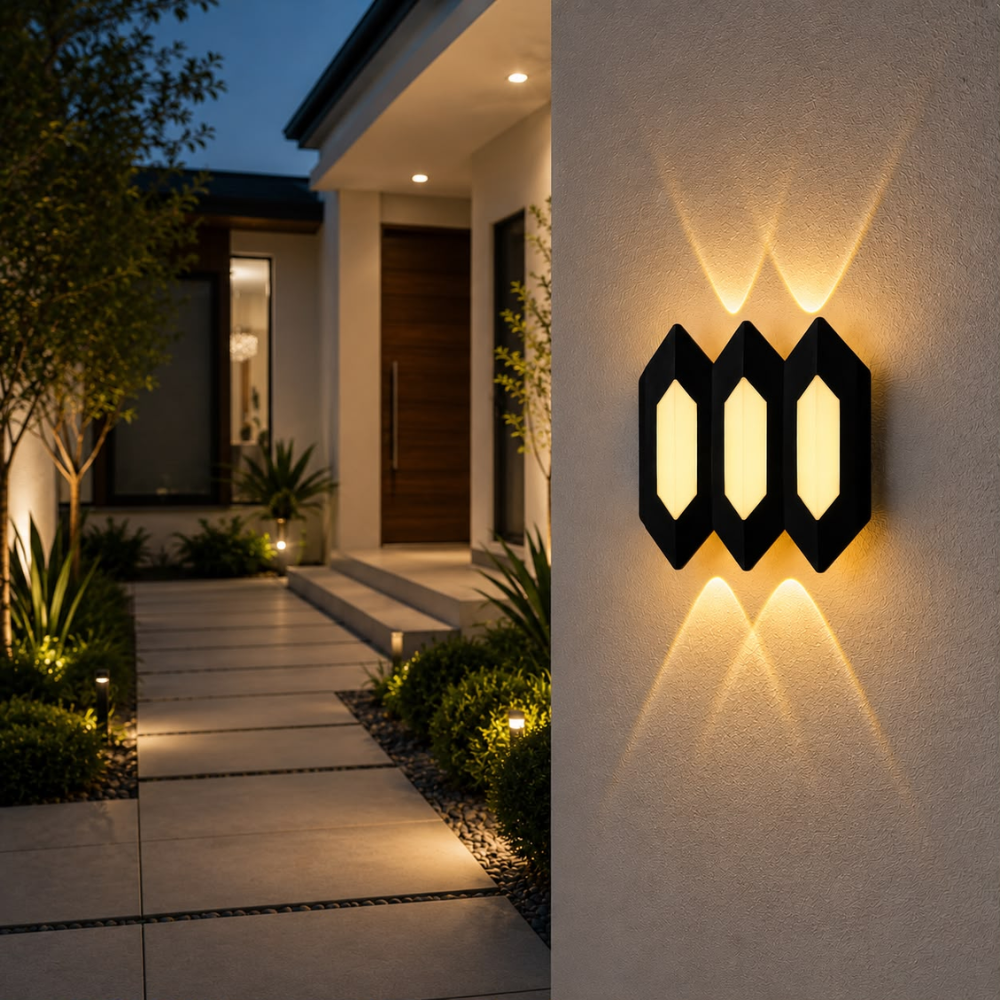 Whitehouse Lighting And Electrical CNGR 10233 3000K Black Outdoor Wall Lamp  CNGR