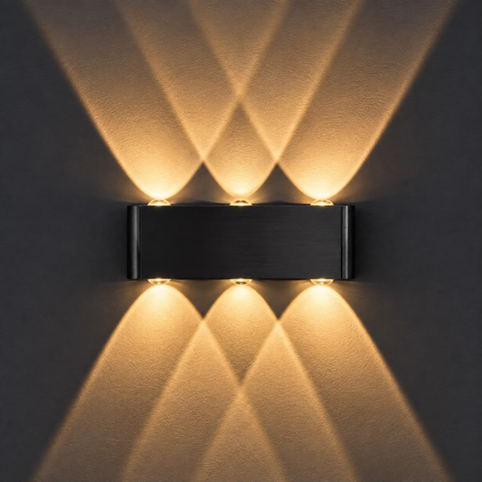 WHL&E 2405 8W Black Warm White Wall Light alternate product view