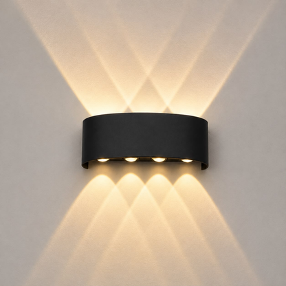WHL&E 2405 8W Black Warm White Wall Light alternate product view