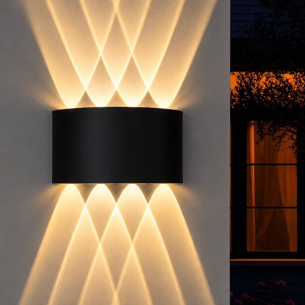 WHL&E 2405 8W Black Warm White Wall Light alternate product view