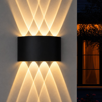 WHL&E 2405 8W Black Warm White Wall Light alternate product view