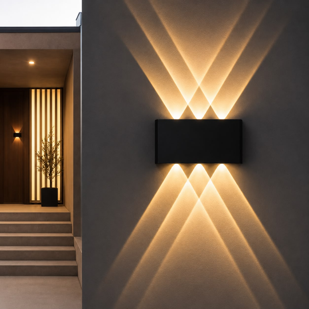 WHL&E 2405 8W Black Warm White Wall Light alternate product view