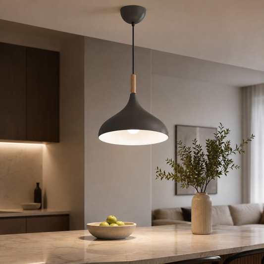 WHL&E 6009/320 Grey And White Pendant Light alternate product view