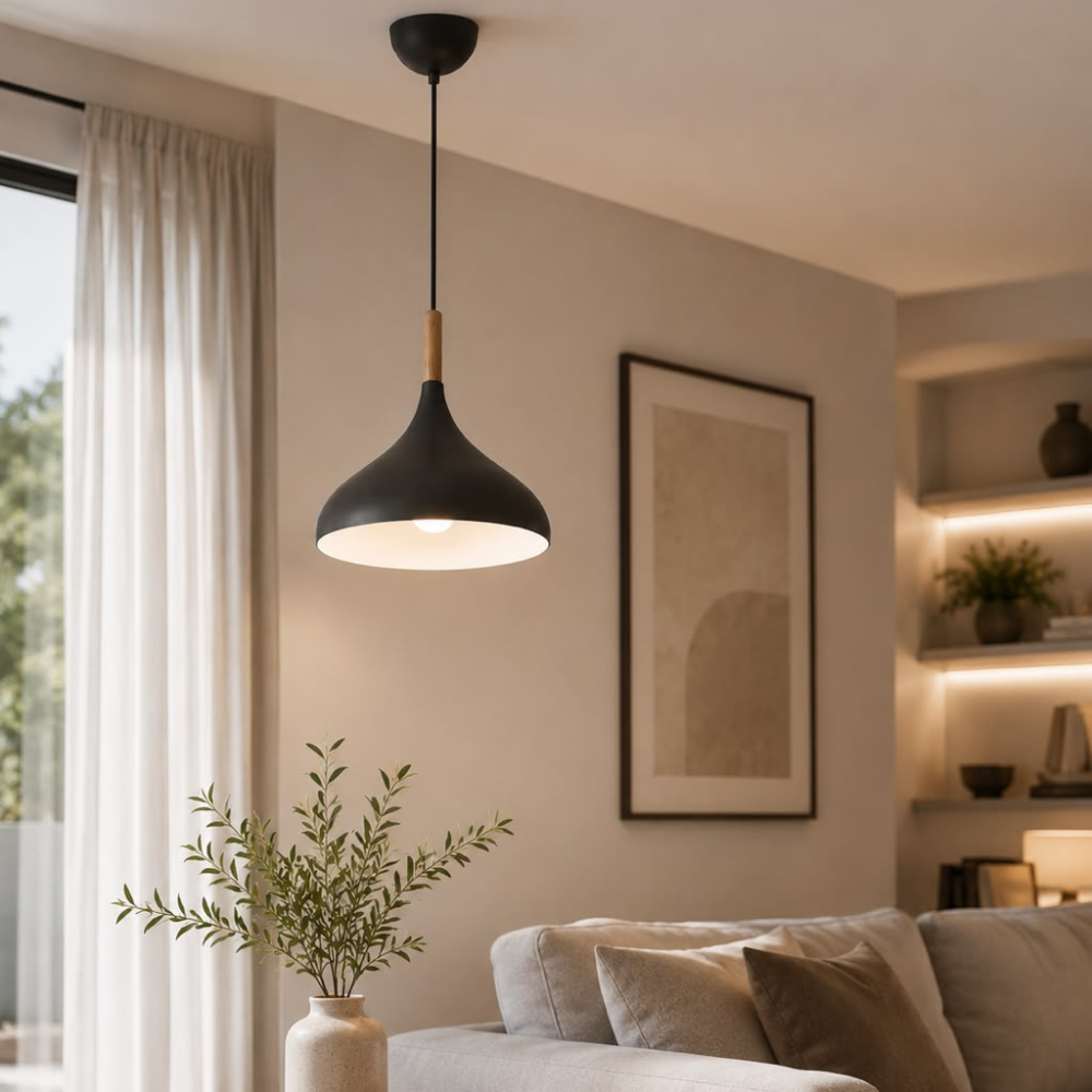 WHL&E 6009/320 Grey And White Pendant Light alternate product view