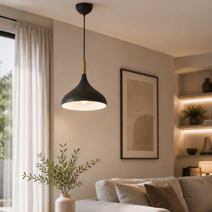 WHL&E 6009/320 Grey And White Pendant Light alternate product view
