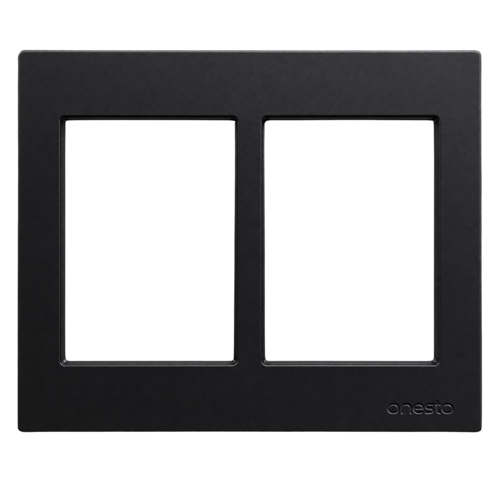 Onesto Matrix 4x4 2 Lever Vertical Black Yoke product image on white background