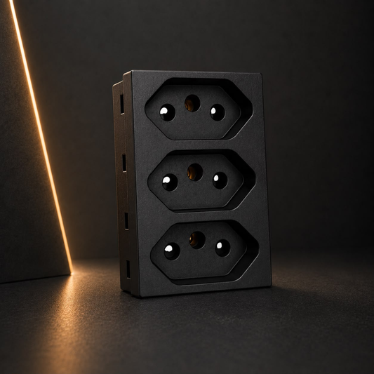 Onesto Matrix 3 Euro Black Socket Module alternate product view