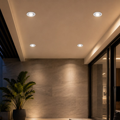 Whitehouse Lighting And Electrical LED Basic 5W White Integrated Downlight Fitting 6500K  LED Basic