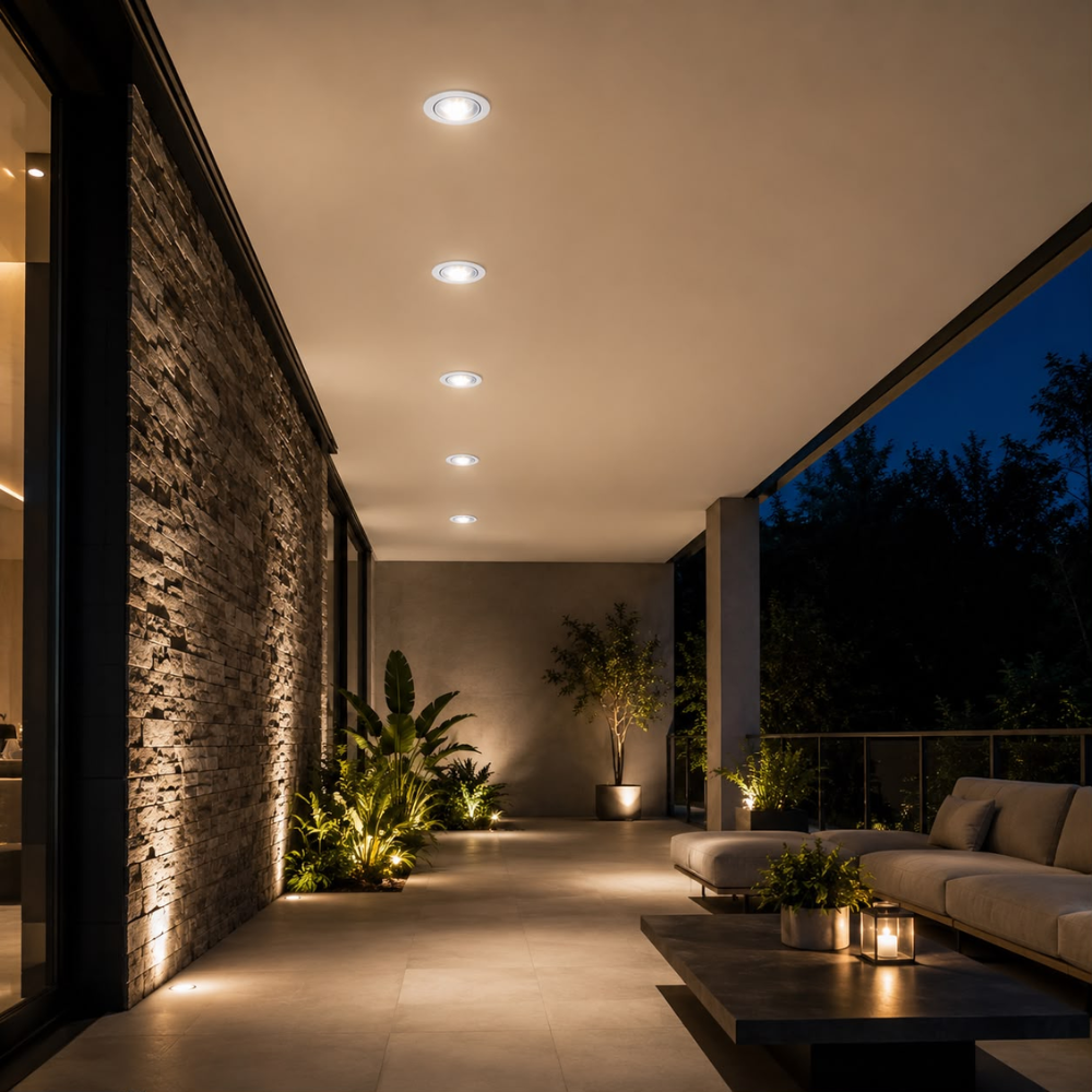 Whitehouse Lighting And Electrical LED Basic 5W White Integrated Downlight Fitting 6500K  LED Basic