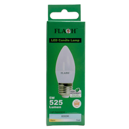 Whitehouse Lighting And Electrical Flash LED 5W E27 Candle Bulb 6000K  Flash™