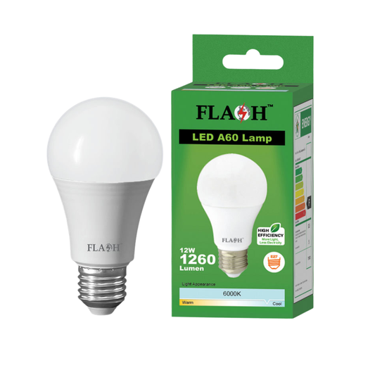 Flash 12W LED E27 A60 Bulb 6000K alternate product view - Whitehouse Lighting And Electrical