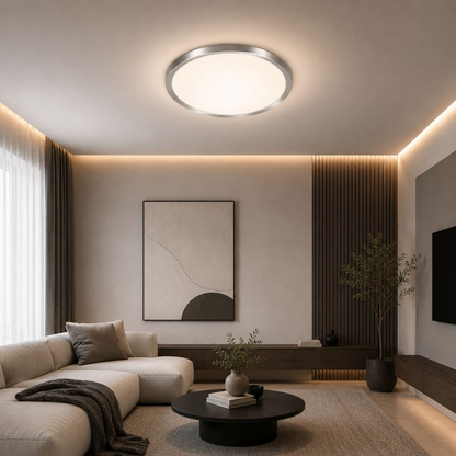 Whitehouse Lighting And Electrical WHL&E LED Silver 350MM Ceiling Light  Whitehouse Lighting And Electrical