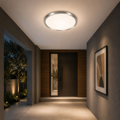 Whitehouse Lighting And Electrical WHL&E LED Silver 350MM Ceiling Light  Whitehouse Lighting And Electrical
