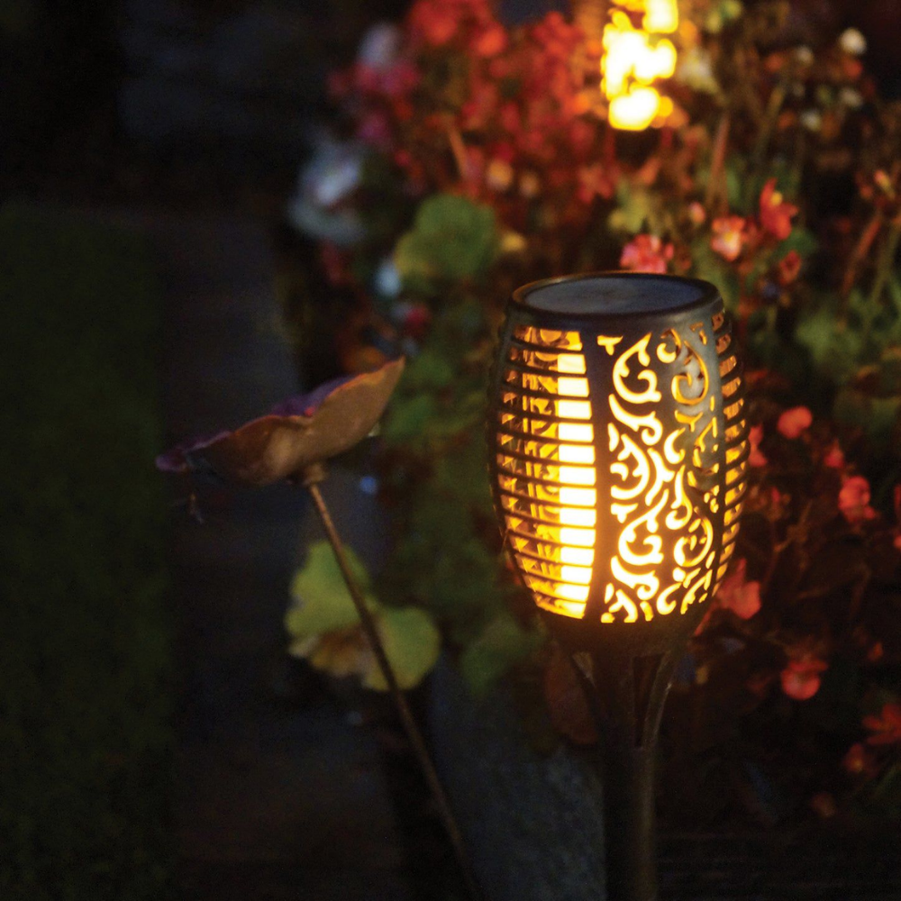 Whitehouse Lighting And Electrical WHL&E Solar Garden Flame Light  Whitehouse Lighting And Electrical