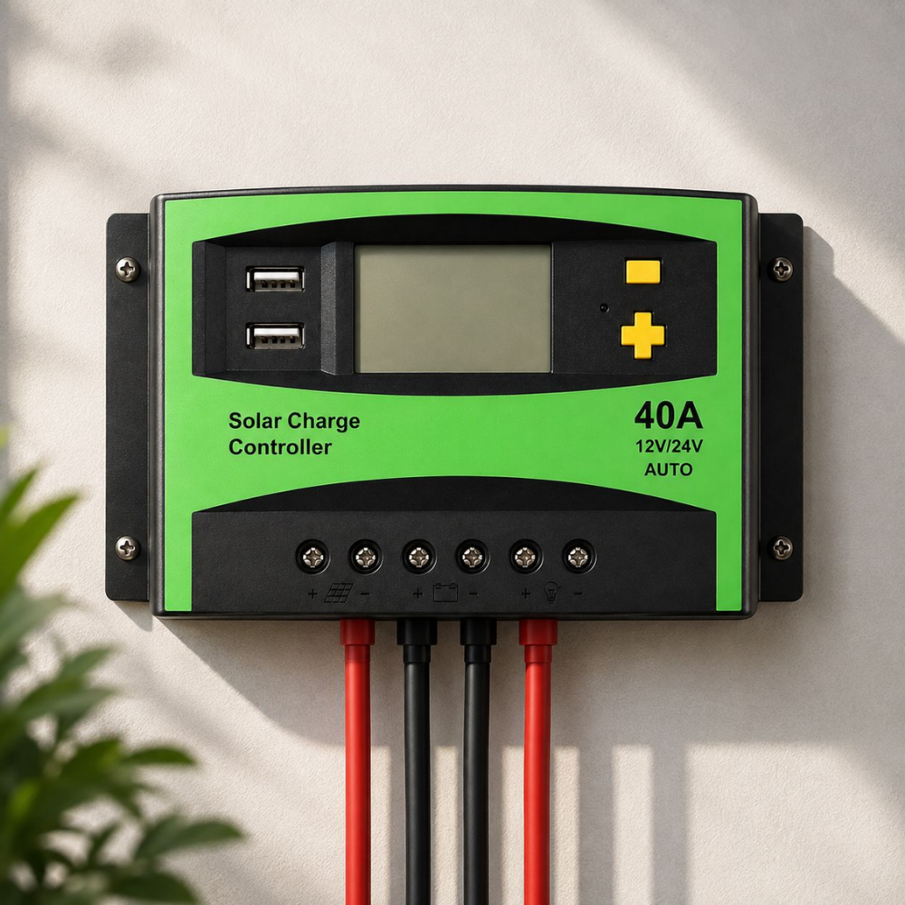 Whitehouse Lighting And Electrical WHL&E 40A Solar Charge Controller  Whitehouse Lighting And Electrical
