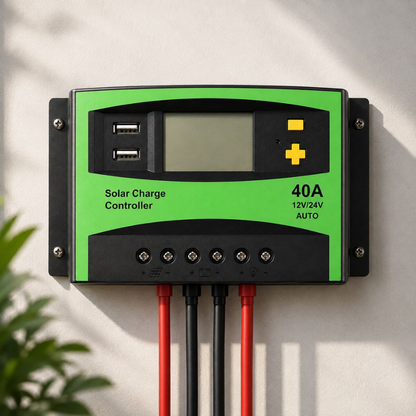 Whitehouse Lighting And Electrical WHL&E 40A Solar Charge Controller  Whitehouse Lighting And Electrical