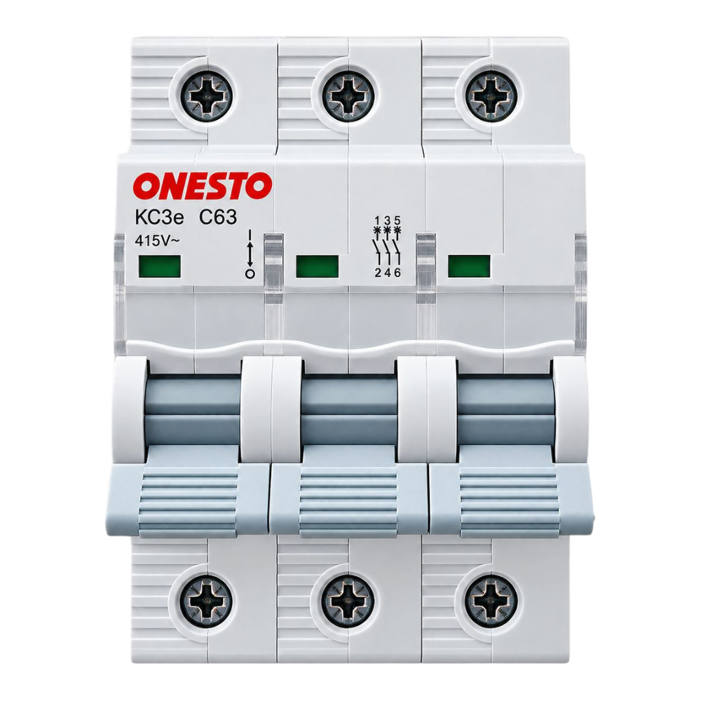 Whitehouse Lighting And Electrical Onesto 63A 3 Pole 3KA Circuit Breaker  Onesto