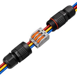 WHL&E IP68 3 Pole Cable Connector + Wago Connector