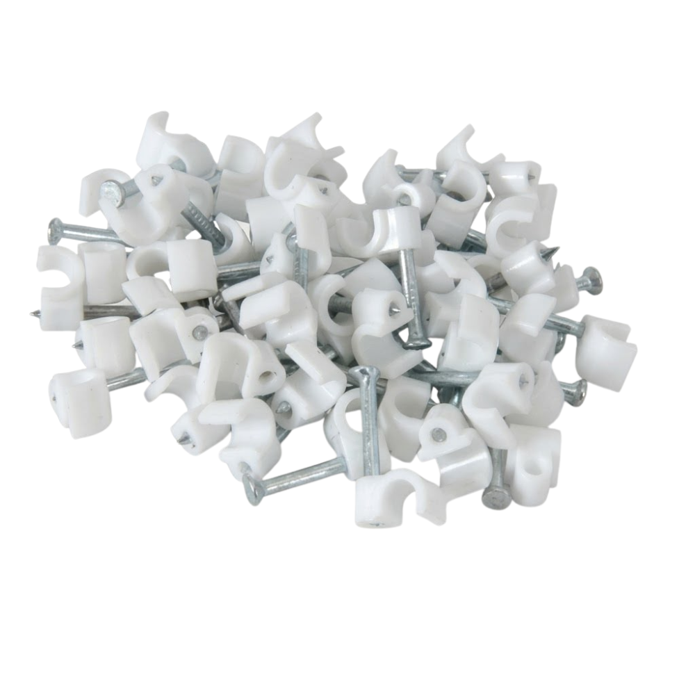Whitehouse Lighting And Electrical Luxn 12MM Round Cable Clip 100 Pack  Luxn