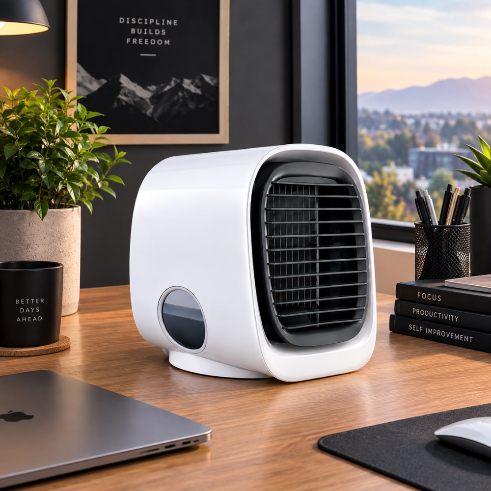 WHL&E M-201 3-Speed Desk Cooler Fan alternate product image - Whitehouse Lighting And Electrical