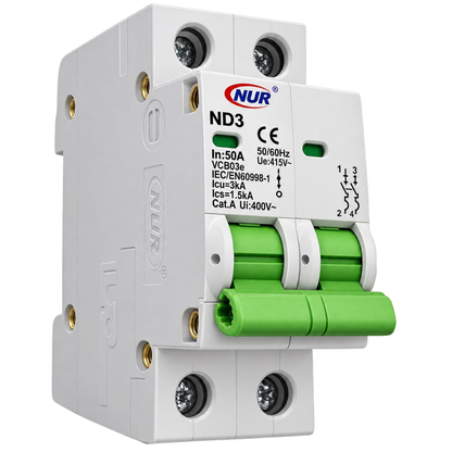 Whitehouse Lighting And Electrical NUR 50A 2 Pole 3kA Circuit Breaker  NUR